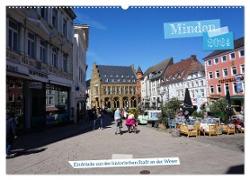 Minden - Eindrücke aus der historischen Stadt an der Weser (Wandkalender 2024 DIN A2 quer), CALVENDO Monatskalender
