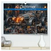 KI-Oldtimer (hochwertiger Premium Wandkalender 2024 DIN A2 quer), Kunstdruck in Hochglanz