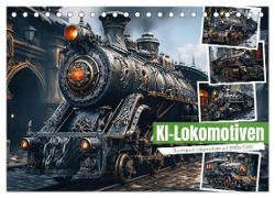 KI-Lokomotiven (Tischkalender 2024 DIN A5 quer), CALVENDO Monatskalender