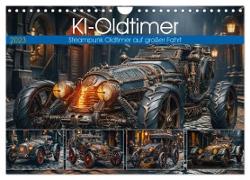 KI-Oldtimer (Wandkalender 2024 DIN A4 quer), CALVENDO Monatskalender