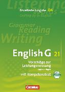 English G 21, Erweiterte Ausgabe D, Band 4: 8. Schuljahr, Vorschläge zur Leistungsmessung, Kopiervorlagen mit CD, Inhaltlich identisch mit 978-3-06-032066-0