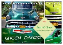 Best of Chevy - Oldtimer der Vierziger und Fünfziger Jahre (Tischkalender 2024 DIN A5 quer), CALVENDO Monatskalender