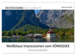 Weißblaue Impressionen vom KÖNIGSSEE Panoramabilder (Wandkalender 2024 DIN A2 quer), CALVENDO Monatskalender
