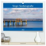 Stege - Seefotografie (hochwertiger Premium Wandkalender 2024 DIN A2 quer), Kunstdruck in Hochglanz