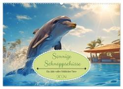 Sonnige Schnappschüsse - Ein Jahr voller fröhlicher Tiere (Wandkalender 2024 DIN A2 quer), CALVENDO Monatskalender