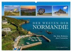 Der Westen der Normandie ¿ An den Küsten des Cotentin (Wandkalender 2024 DIN A2 quer), CALVENDO Monatskalender