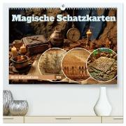 Magische Schatzkarten (hochwertiger Premium Wandkalender 2024 DIN A2 quer), Kunstdruck in Hochglanz