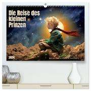 Die Reise des kleinen Prinzen (hochwertiger Premium Wandkalender 2024 DIN A2 quer), Kunstdruck in Hochglanz