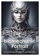Biomechanic Portrait - Schönheit zwischen Mensch und Maschine (Wandkalender 2024 DIN A2 hoch), CALVENDO Monatskalender