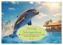 Sonnige Schnappschüsse - Ein Jahr voller fröhlicher Tiere (Wandkalender 2024 DIN A4 quer), CALVENDO Monatskalender