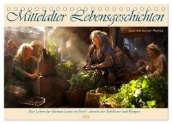Mittelalter Lebensgeschichten (Tischkalender 2024 DIN A5 quer), CALVENDO Monatskalender