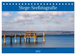 Stege - Seefotografie (Tischkalender 2024 DIN A5 quer), CALVENDO Monatskalender