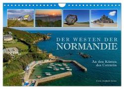 Der Westen der Normandie ¿ An den Küsten des Cotentin (Wandkalender 2024 DIN A4 quer), CALVENDO Monatskalender