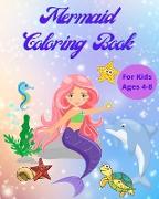 Mermaid Coloring Book for Kids Ages 4-8