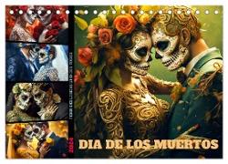 Dia de los Muertos - Feier des Lebens und des Todes (Tischkalender 2024 DIN A5 quer), CALVENDO Monatskalender