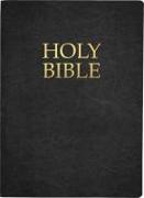 Kjver Holy Bible, Large Print, Black Genuine Leather, Thumb Index