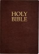 Kjver Holy Bible, Large Print, Mahogany Genuine Leather, Thumb Index