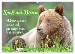 Spaß mit Bären: Edition lustige Tiere (Wandkalender 2024 DIN A2 quer), CALVENDO Monatskalender