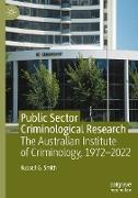 Public Sector Criminological Research