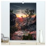 Reise durch die Sächsische Schweiz (hochwertiger Premium Wandkalender 2024 DIN A2 hoch), Kunstdruck in Hochglanz
