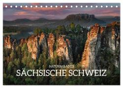 Naturparadies Sächsische Schweiz (Tischkalender 2024 DIN A5 quer), CALVENDO Monatskalender