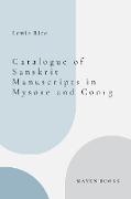 CATALOGUE OF SANSKRIT MANUSCRIPTS IN MYSORE AND COORG