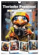 Tierische Paparazzi (Wandkalender 2024 DIN A4 hoch), CALVENDO Monatskalender