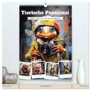 Tierische Paparazzi (hochwertiger Premium Wandkalender 2024 DIN A2 hoch), Kunstdruck in Hochglanz