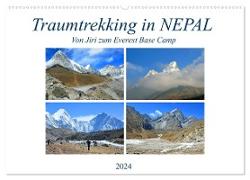 Traumtrekking in NEPAL (Wandkalender 2024 DIN A2 quer), CALVENDO Monatskalender