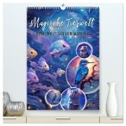 Magische Tierwelt (hochwertiger Premium Wandkalender 2024 DIN A2 hoch), Kunstdruck in Hochglanz
