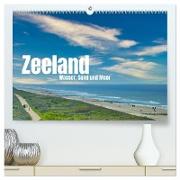 Zeeland - Wasser, Sand und Meer (hochwertiger Premium Wandkalender 2024 DIN A2 quer), Kunstdruck in Hochglanz