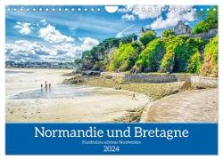 Normandie und Bretagne - Frankreichs schöner Nordwesten (Wandkalender 2024 DIN A4 quer), CALVENDO Monatskalender