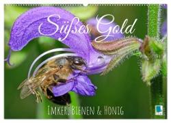 Süßes Gold: Imker, Bienen & Honig (Wandkalender 2024 DIN A2 quer), CALVENDO Monatskalender