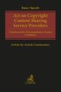 Act on Copyright Content Sharing Service Providers