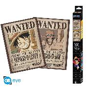 ONE PIECE - Set 2 Chibi Posters - Wanted Luffy & Ace