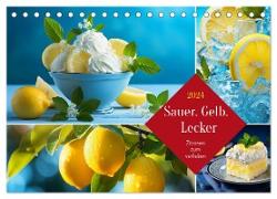 Sauer Gelb Lecker (Tischkalender 2024 DIN A5 quer), CALVENDO Monatskalender