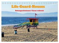 Life-Guard-Houses (Tischkalender 2024 DIN A5 quer), CALVENDO Monatskalender
