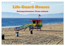 Life-Guard-Houses (Wandkalender 2024 DIN A4 quer), CALVENDO Monatskalender
