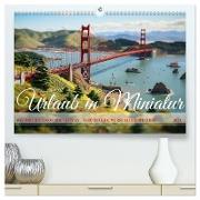 Urlaub in Miniatur (hochwertiger Premium Wandkalender 2024 DIN A2 quer), Kunstdruck in Hochglanz