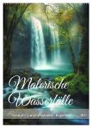 Malerische Wasserfälle (Wandkalender 2024 DIN A2 hoch), CALVENDO Monatskalender