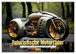 Futuristische Motorräder (Wandkalender 2024 DIN A2 quer), CALVENDO Monatskalender