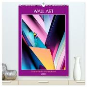 WALL ART Geometrische Konzeptkunst (hochwertiger Premium Wandkalender 2024 DIN A2 hoch), Kunstdruck in Hochglanz