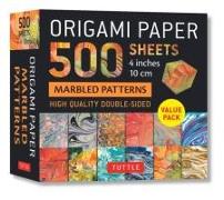 Origami Paper 500 sheets Marbled Patterns 4" (10 cm)