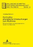 Kontrastive phonetische Untersuchungen zum Rhythmus