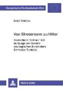 Von Stresemann zu Hitler