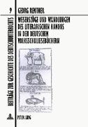 Wesenszüge und Wandlungen des literarischen Kanons in den deutschen Volksschullesebüchern