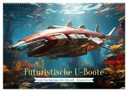 Futuristische U-Boote (Wandkalender 2024 DIN A2 quer), CALVENDO Monatskalender