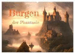Burgen der Phantasie (Wandkalender 2024 DIN A2 quer), CALVENDO Monatskalender