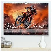 Motorcross Welt (hochwertiger Premium Wandkalender 2024 DIN A2 quer), Kunstdruck in Hochglanz