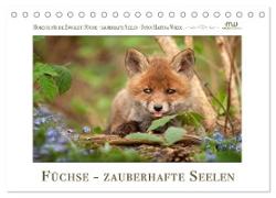 Füchse - zauberhafte Seelen (Tischkalender 2024 DIN A5 quer), CALVENDO Monatskalender